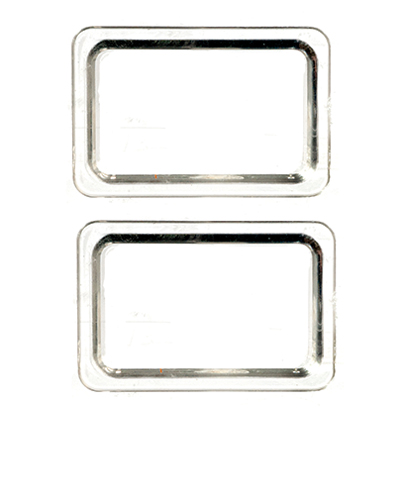 Small Trays Without Handles, 2 pc.